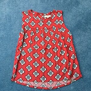 LOFT Patterned Sleeveless Blouse